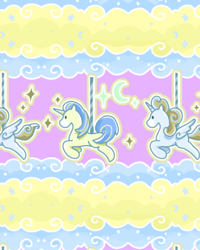 Yellow Pony carousel 