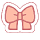 Cute orange bow