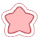 Cute pink star